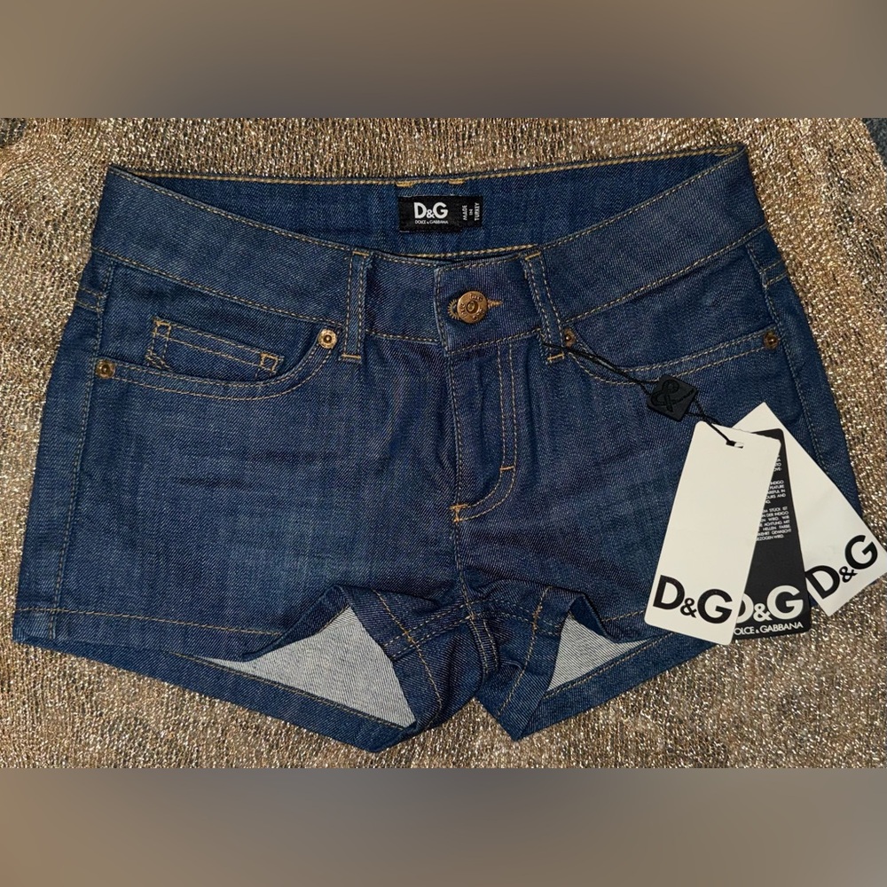 Brand New* D&G Dolce & Gabbana Indigo Denim Jean shorts